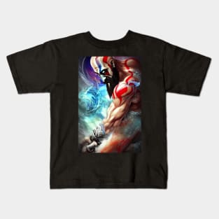 GOW KRATOS GRAFFITI STYLE Kids T-Shirt